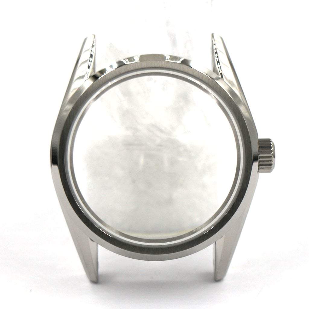 GS Watch Case - 36mm - GS Case - Brushed Oyster - NH [Solid] - Lucius Atelier - Swiss Quality Seiko Watch Mod Parts