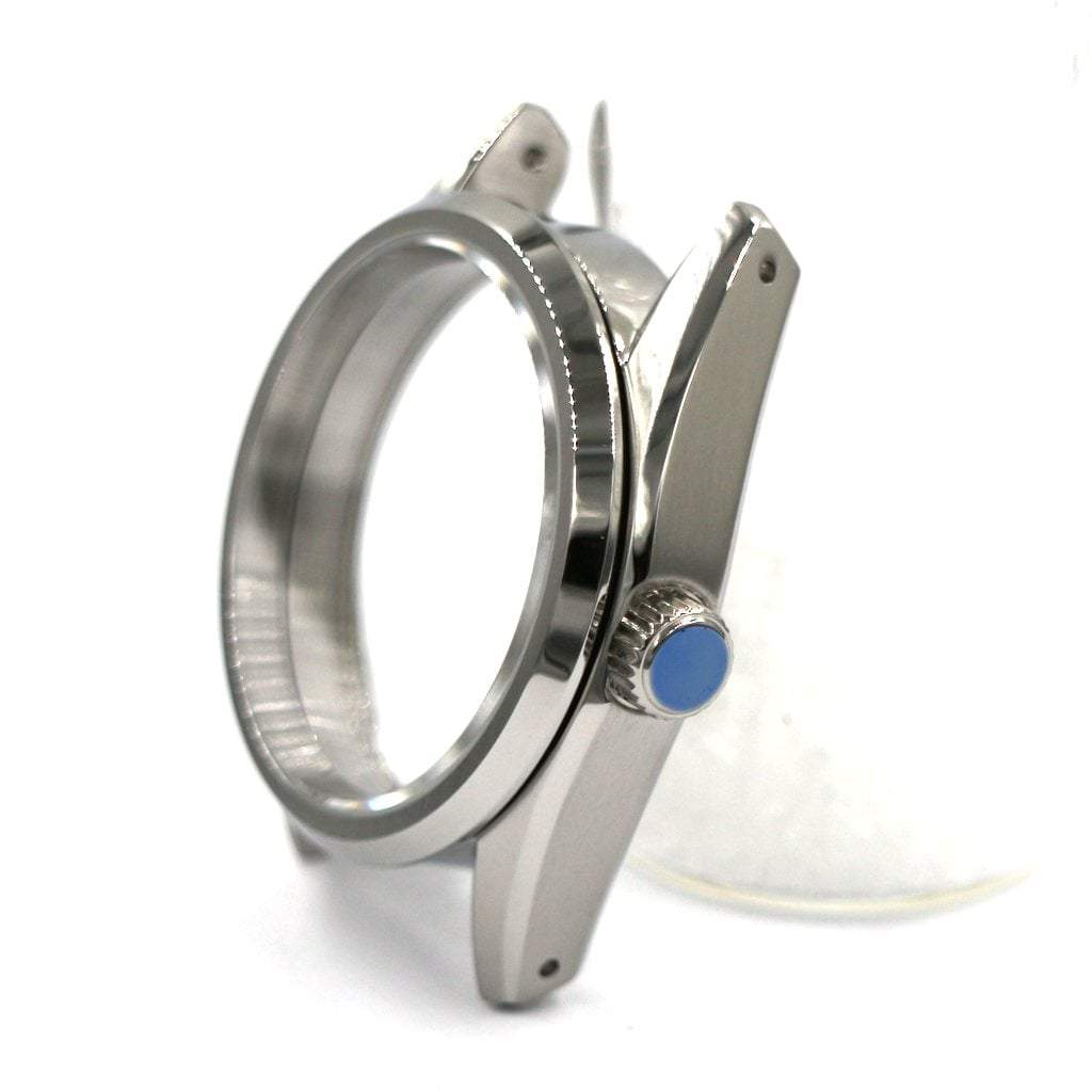 GS Watch Case - 36mm - GS Case - Brushed Oyster - NH [Solid] - Lucius Atelier - Swiss Quality Seiko Watch Mod Parts