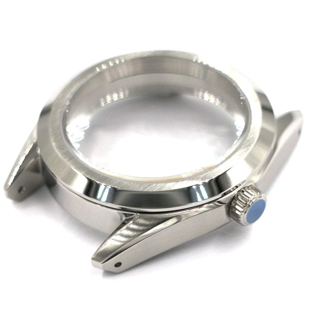 GS Watch Case - 39mm - GS Case - Brushed Oyster - NH [Solid] - Lucius Atelier - Swiss Quality Seiko Watch Mod Parts