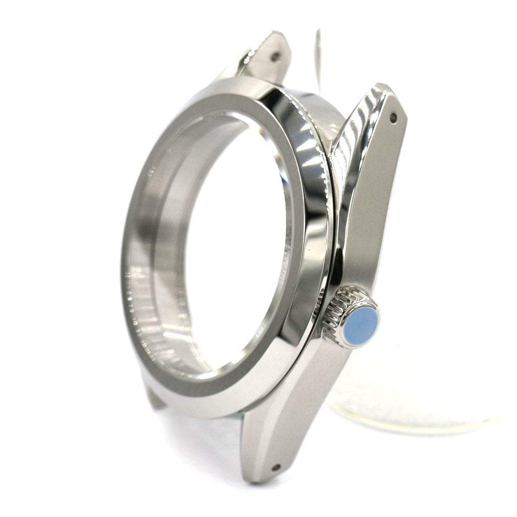 GS Watch Case - 39mm - GS Case - Brushed Oyster - NH [Solid] - Lucius Atelier - Swiss Quality Seiko Watch Mod Parts