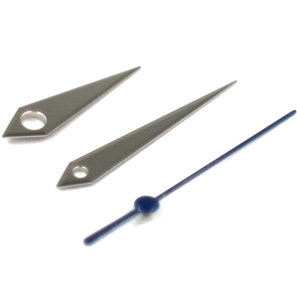 Grand Seiko Dauphine Hands - Polished Blue - - - - Lucius Atelier - Swiss Quality Seiko Watch Mod Parts