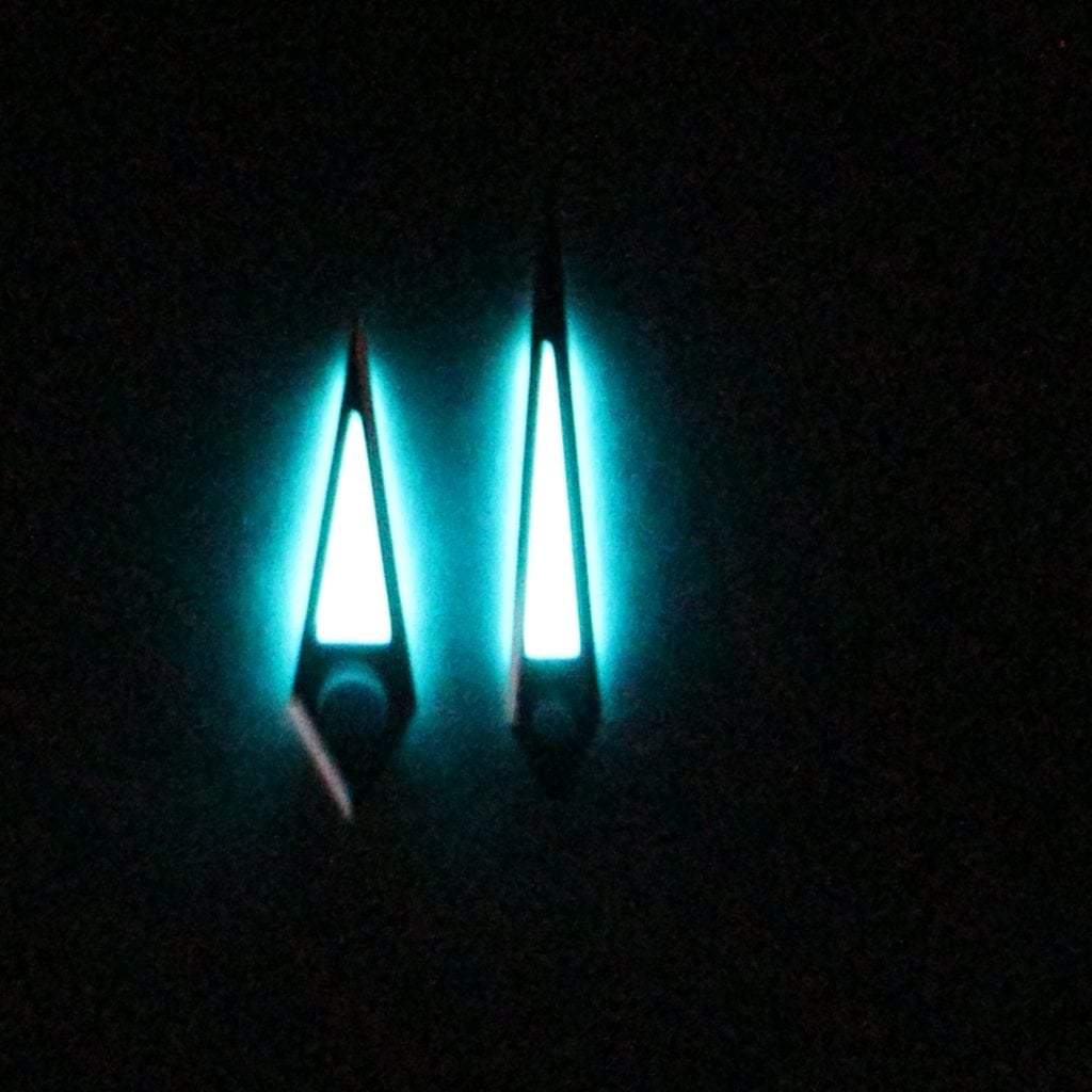 Grand Seiko Dauphine Hands - Polished Blue - Luminous - BGW9 Grade A - - - Lucius Atelier - Swiss Quality Seiko Watch Mod Parts