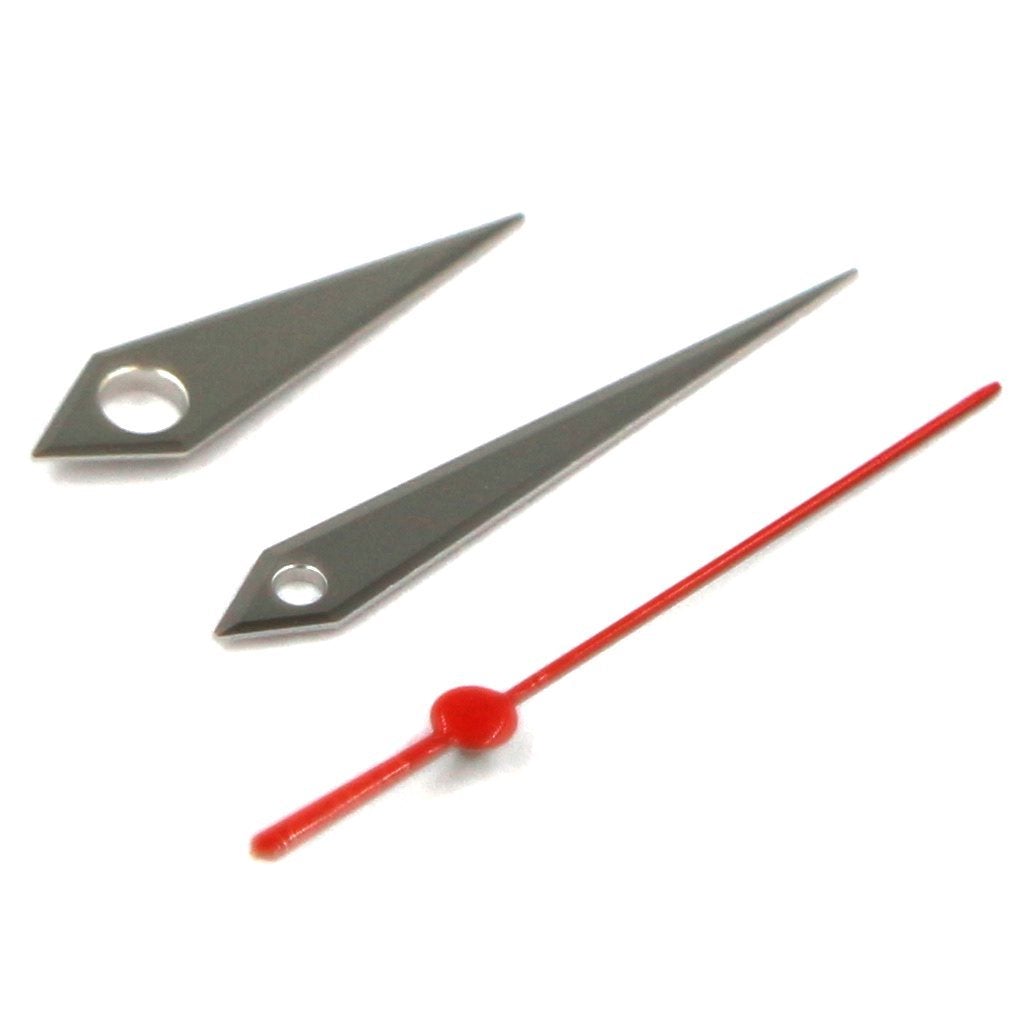 Grand Seiko Dauphine Hands - Polished Red - - - - Lucius Atelier - Swiss Quality Seiko Watch Mod Parts