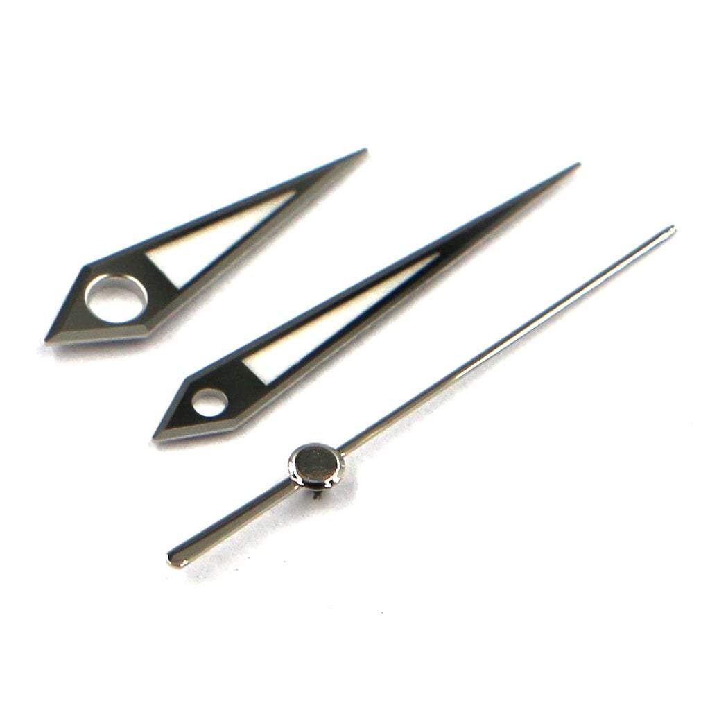 Grand Seiko Dauphine Hands - Polished Silver - Luminous - BGW9 Grade A - - - Lucius Atelier - Swiss Quality Seiko Watch Mod Parts