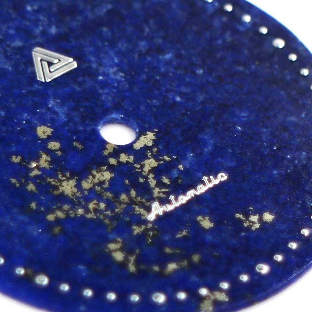 Lapis Lazuli Gemstone Dial (No Date) - - - - Lucius Atelier - Swiss Quality Seiko Watch Mod Parts