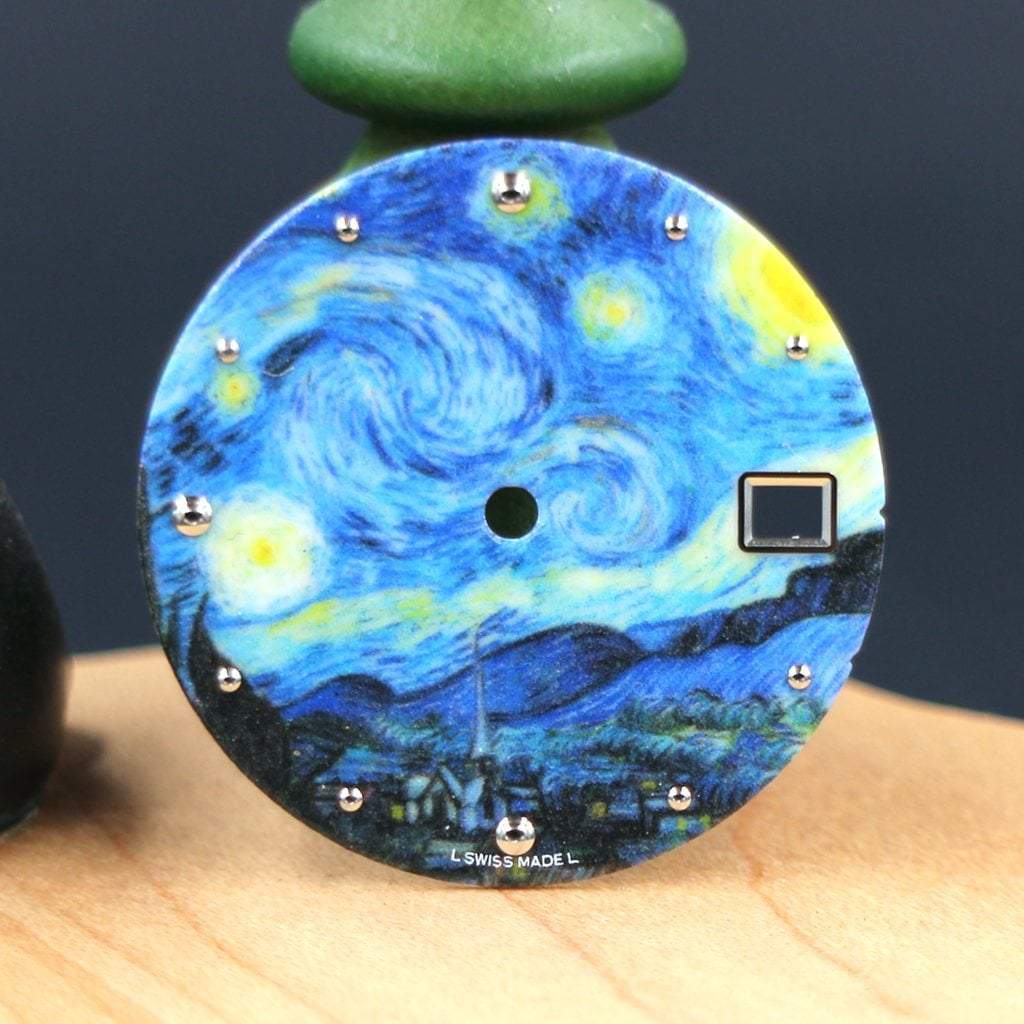 Luminous The Starry Night Dial (Date) - - - - Lucius Atelier - Swiss Quality Seiko Watch Mod Parts