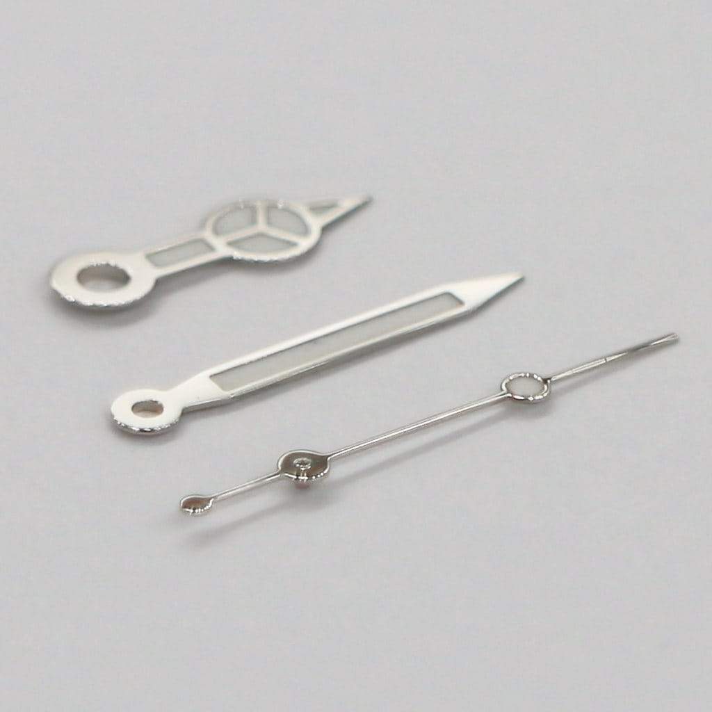 Mercedes Hands - BGW9 - Polished Silver - - - - Lucius Atelier - Swiss Quality Seiko Watch Mod Parts