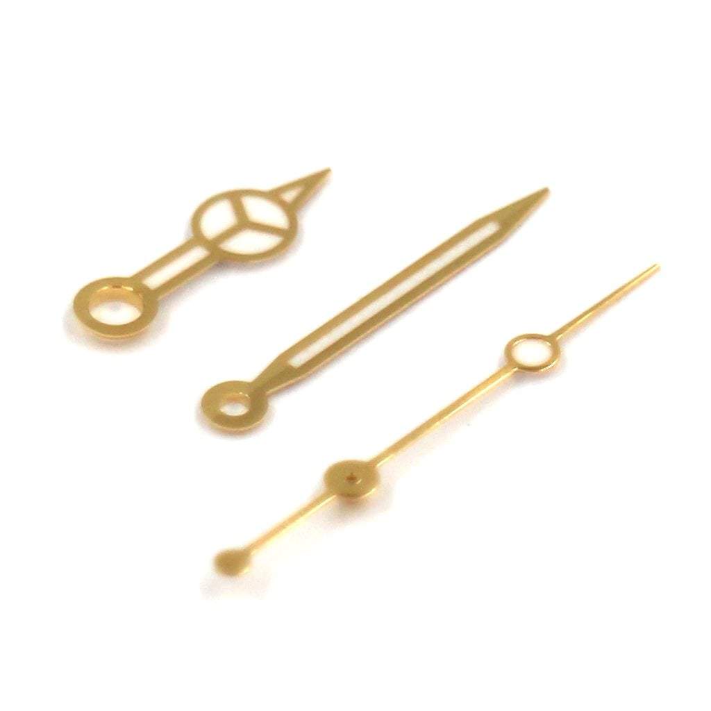 Mercedes Hands v2 - BGW9 - Polished Gold *IMPROVED* - - - - Lucius Atelier - Swiss Quality Seiko Watch Mod Parts