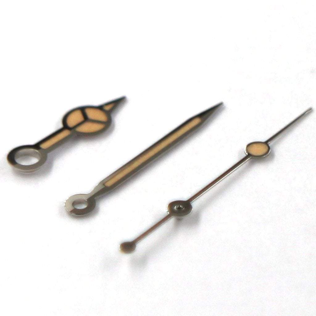 Mercedes Hands v2 - Old Radium - Polished Silver *IMPROVED* - - - - Lucius Atelier - Swiss Quality Seiko Watch Mod Parts