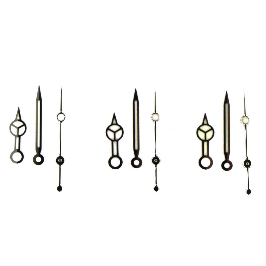 Mercedes Hands v2 - Polished Silver - BGW9 Standard Grade - - - Lucius Atelier - Swiss Quality Seiko Watch Mod Parts