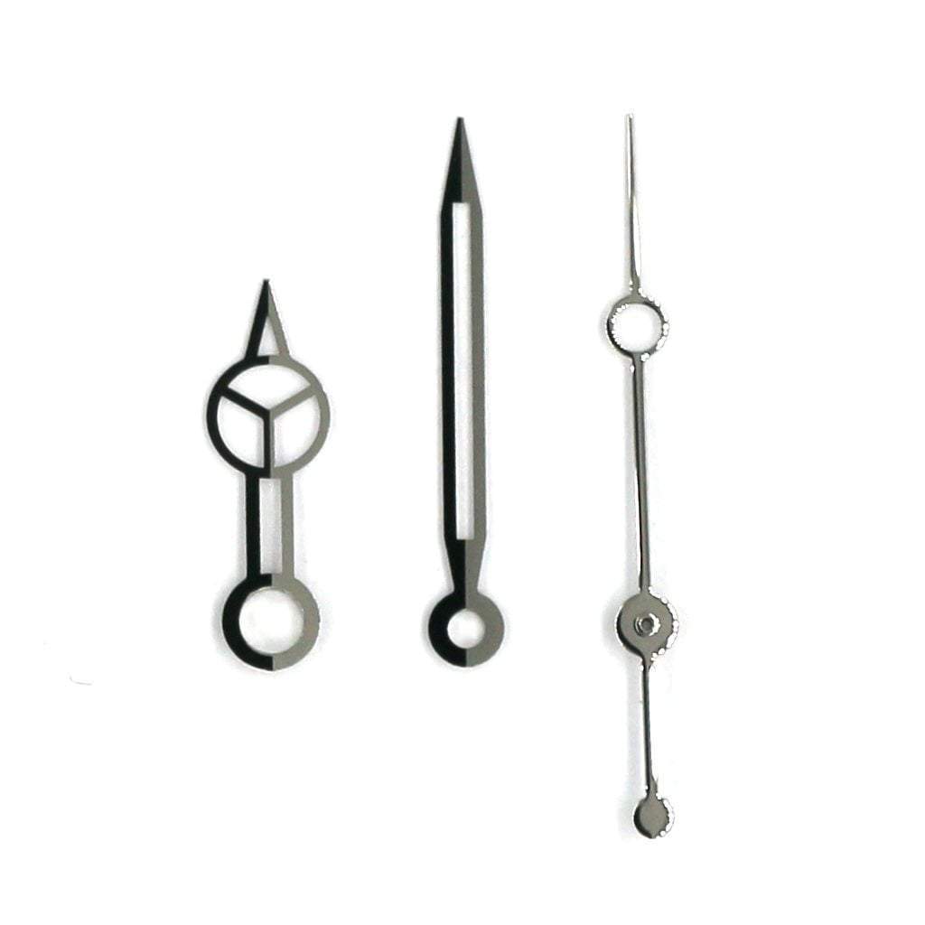 Mercedes Hands v2 - Skeleton - Polished Silver - - - - Lucius Atelier - Swiss Quality Seiko Watch Mod Parts