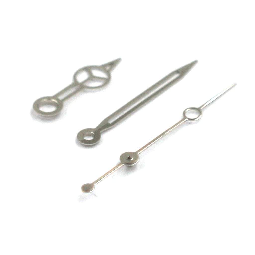 Mercedes Hands v2 - Skeleton - Polished Silver - - - - Lucius Atelier - Swiss Quality Seiko Watch Mod Parts