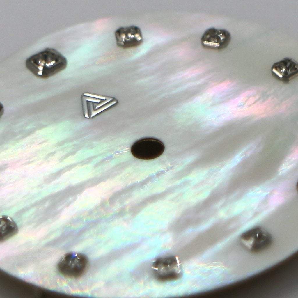 Mother of Pearl Dial - Natural / Swarovski Edition (No Date) - - - - Lucius Atelier - Swiss Quality Seiko Watch Mod Parts