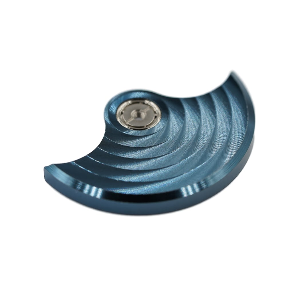 NH Movement Rotor - Côtes de Genève - Blue - - - - Lucius Atelier - Swiss Quality Seiko Watch Mod Parts