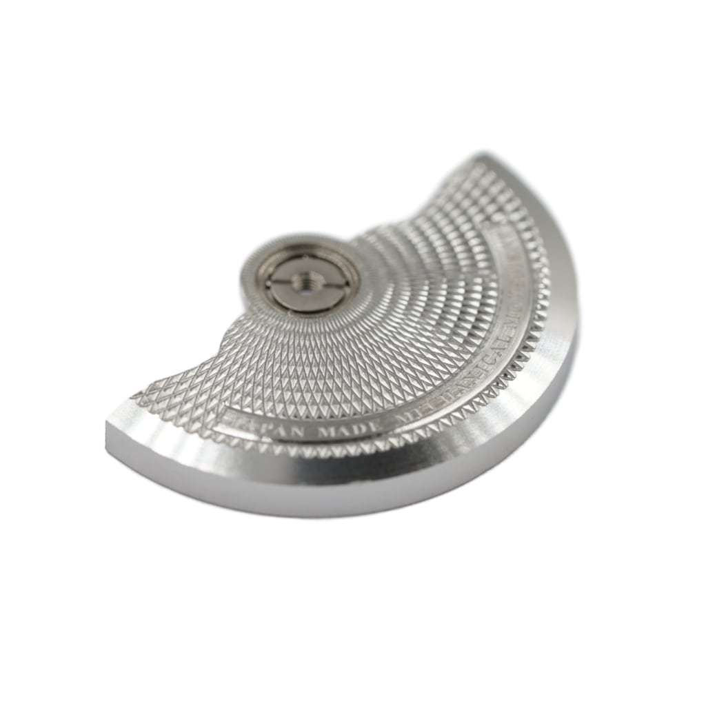 NH Movement Rotor - FPJ Diamond - Silver - - - - Lucius Atelier - Swiss Quality Seiko Watch Mod Parts