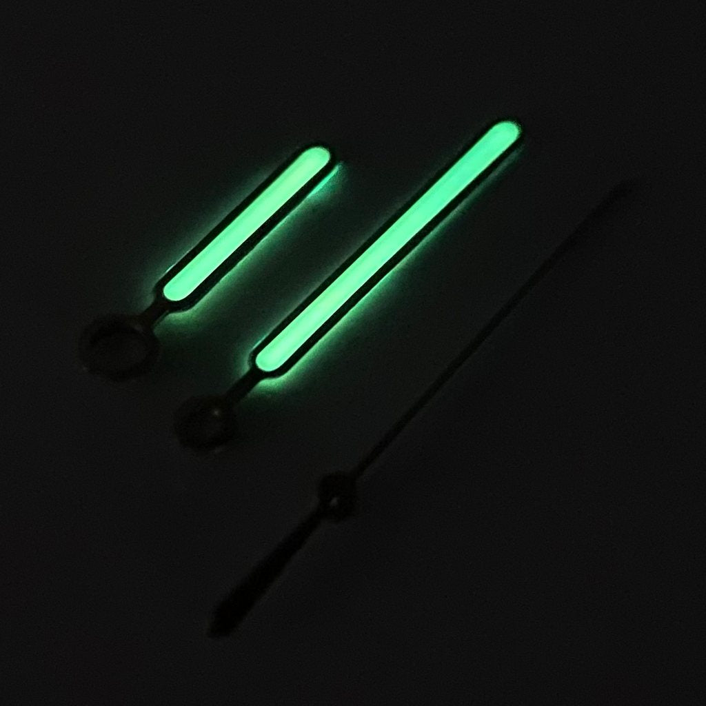 Nautilus Hands - Old Radium - Polished Silver - Old Radium - - - Lucius Atelier - Swiss Quality Seiko Watch Mod Parts