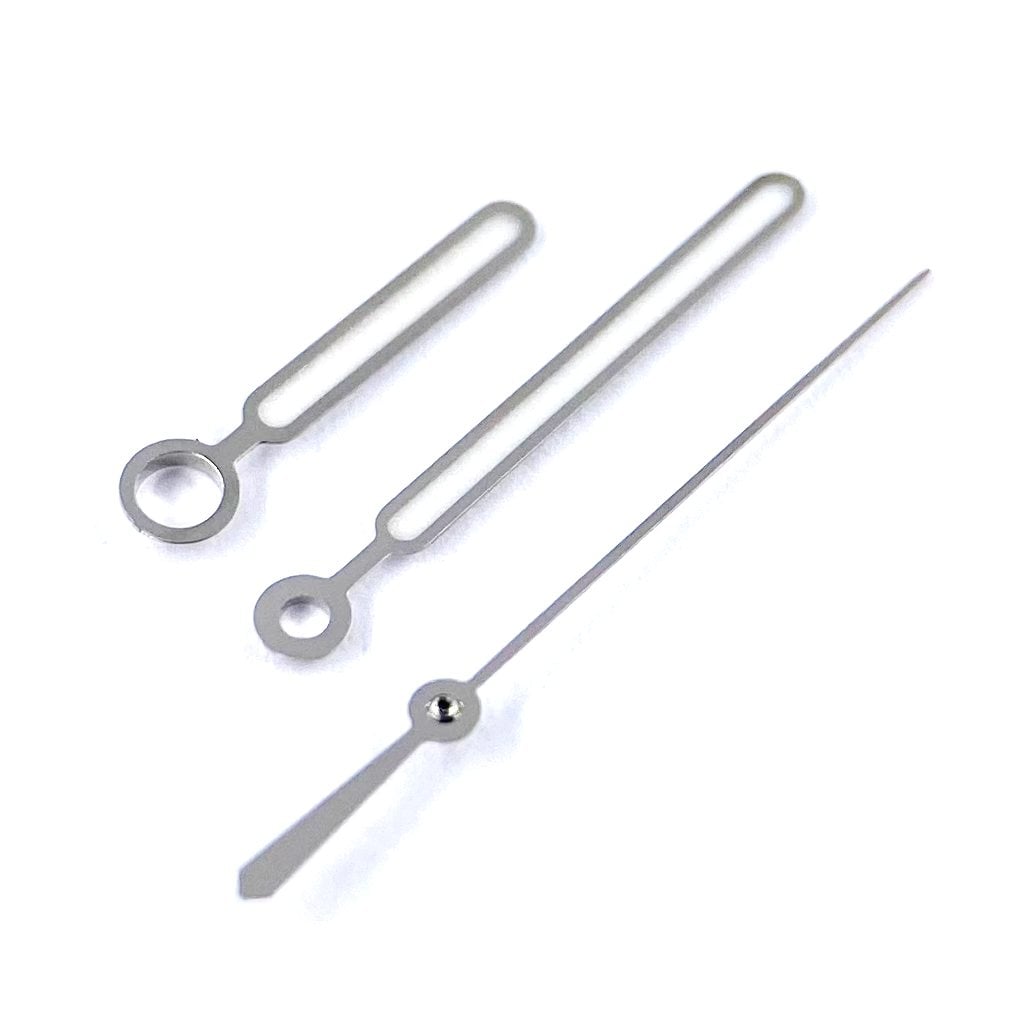 Nautilus Hands - Polished Silver - BGW9 Grade A - - - Lucius Atelier - Swiss Quality Seiko Watch Mod Parts