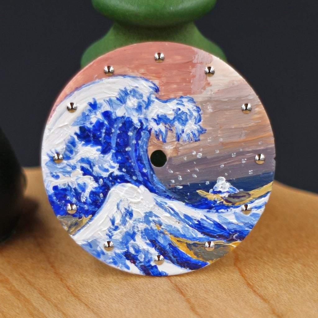 [Oil Painted] The Great Wave off Kanagawa Dial (No Date) - - - - Lucius Atelier - Swiss Quality Seiko Watch Mod Parts
