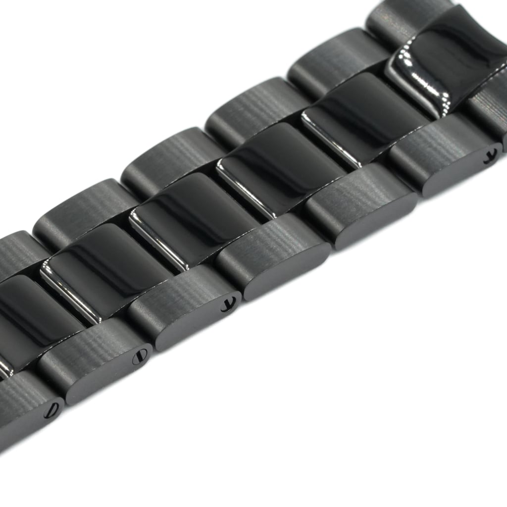 Oyster Bracelet 20/18mm [Mid-Polished] (DLC BLACK EDITION) - - - - Lucius Atelier - Swiss Quality Seiko Watch Mod Parts