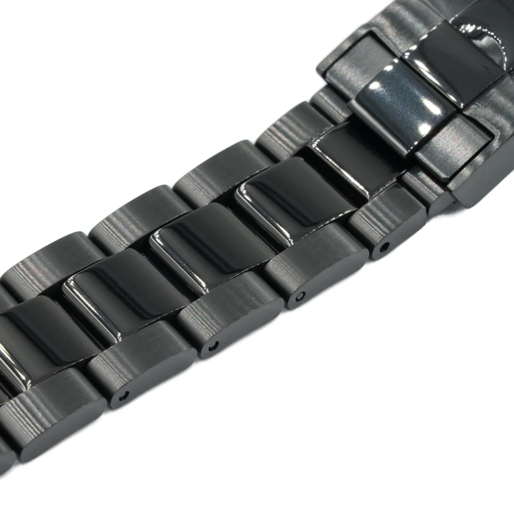 Oyster Bracelet 20/18mm [Mid-Polished] (DLC BLACK EDITION) - - - - Lucius Atelier - Swiss Quality Seiko Watch Mod Parts