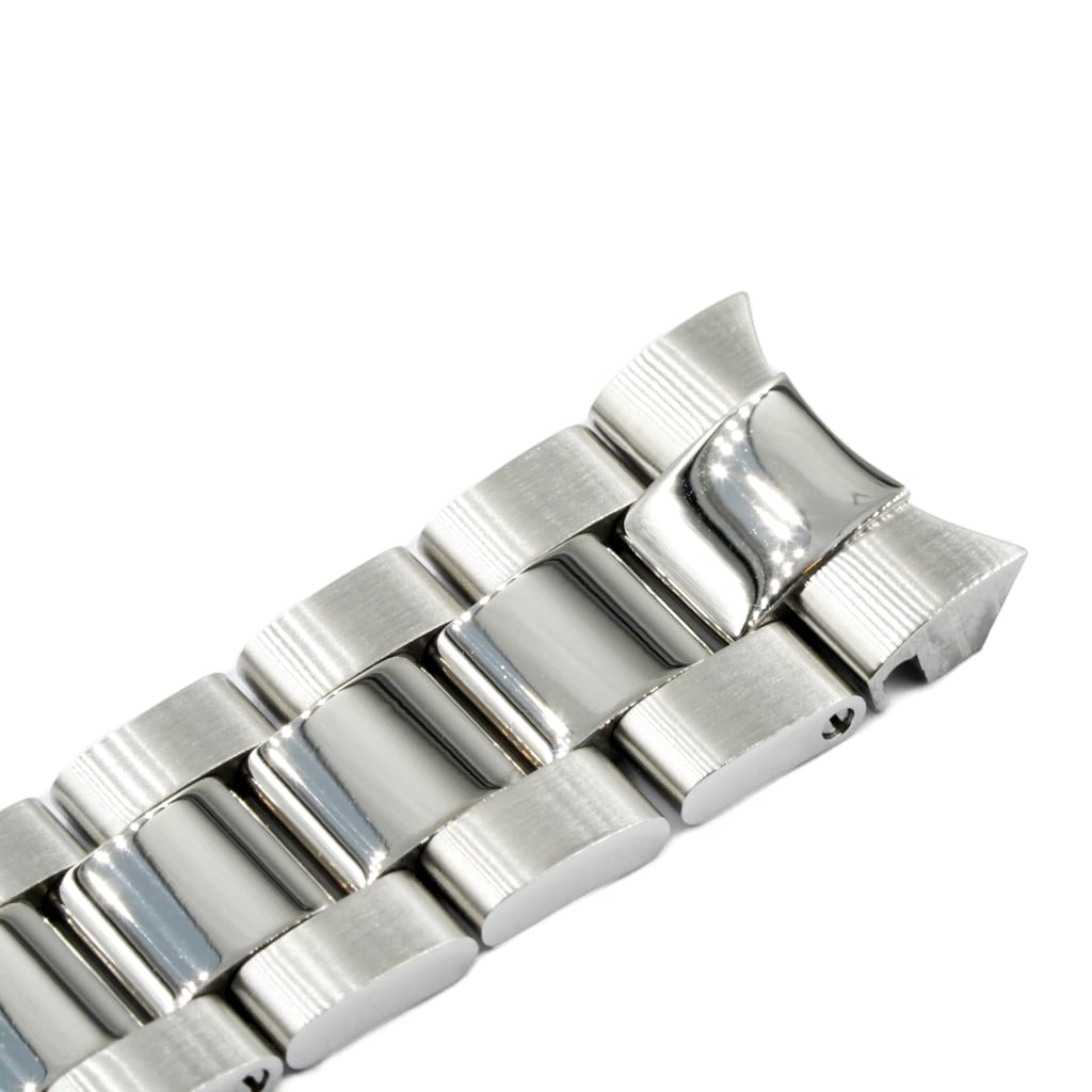 Oyster Bracelet 20/18mm [Mid-Polished] - - - - Lucius Atelier - Swiss Quality Seiko Watch Mod Parts