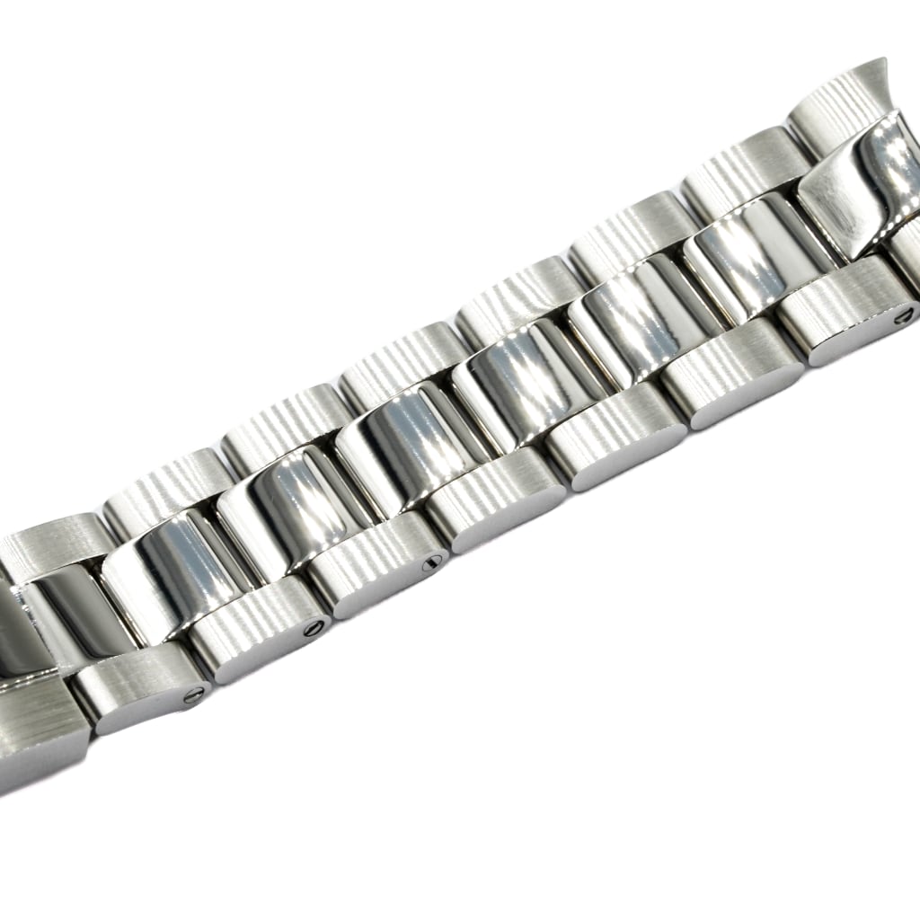 Oyster Bracelet 20/18mm [Mid-Polished] - - - - Lucius Atelier - Swiss Quality Seiko Watch Mod Parts