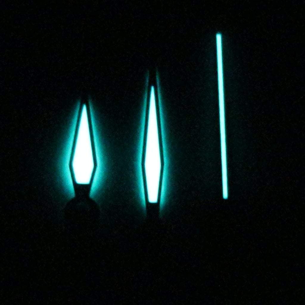 Pilot Hands - BGW9 - Polished Blue *IMPROVED* - - - - Lucius Atelier - Swiss Quality Seiko Watch Mod Parts