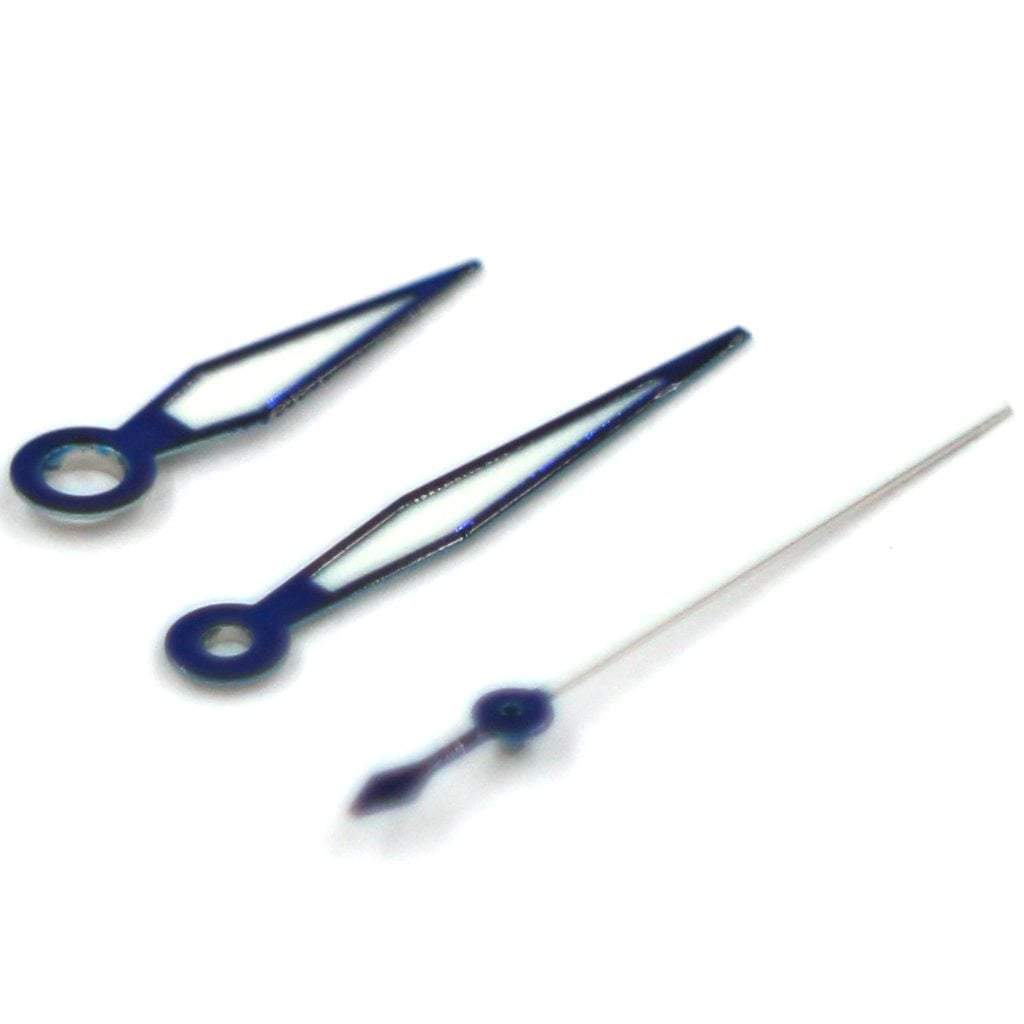 Pilot Hands - BGW9 - Polished Blue *IMPROVED* - - - - Lucius Atelier - Swiss Quality Seiko Watch Mod Parts