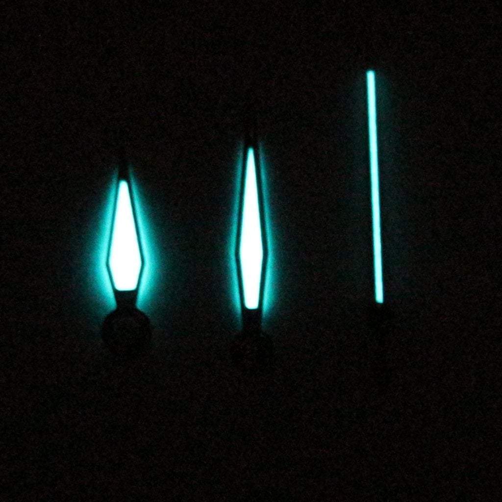 Pilot Hands - BGW9 - Polished Red *IMPROVED* - - - - Lucius Atelier - Swiss Quality Seiko Watch Mod Parts