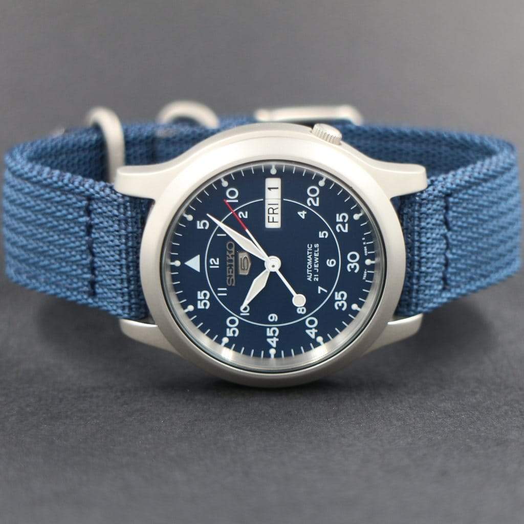 SEIKO SNK807 Blue Dial Automatic Watch Lucius Atelier