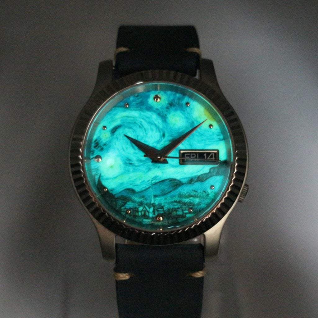 SEIKO 5 SNK809 The Starry Night Mod #XXX097 - - - - Lucius Atelier - Swiss Quality Seiko Watch Mod Parts
