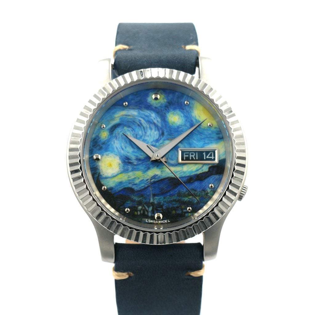 SEIKO 5 SNK809 The Starry Night Mod #XXX097 - - - - Lucius Atelier - Swiss Quality Seiko Watch Mod Parts