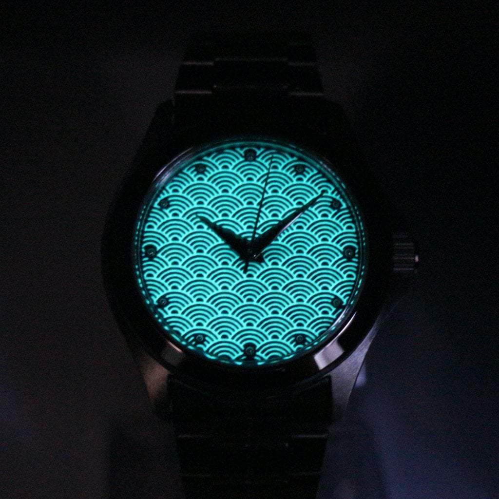 SEIKO 5 SNKK87 Seigaiha Mod #XXX288 - - - - Lucius Atelier - Swiss Quality Seiko Watch Mod Parts