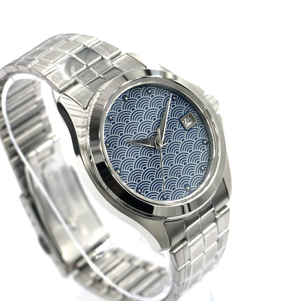 SEIKO 5 SNKK87 Seigaiha Mod #XXX352 - - - - Lucius Atelier - Swiss Quality Seiko Watch Mod Parts