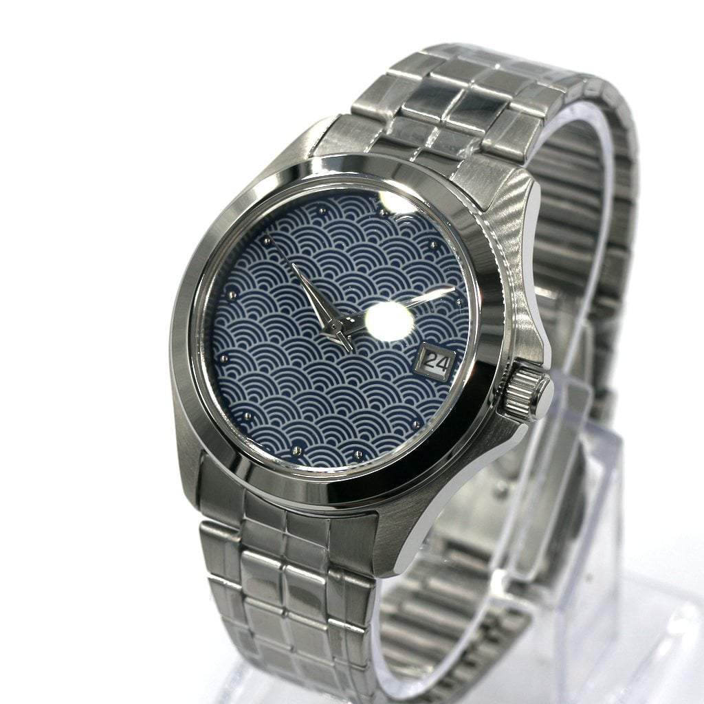 SEIKO 5 SNKK87 Seigaiha Mod #XXX352 - - - - Lucius Atelier - Swiss Quality Seiko Watch Mod Parts