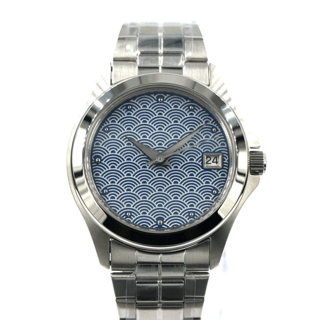 SEIKO 5 SNKK87 Seigaiha Mod #XXX352 - - - - Lucius Atelier - Swiss Quality Seiko Watch Mod Parts