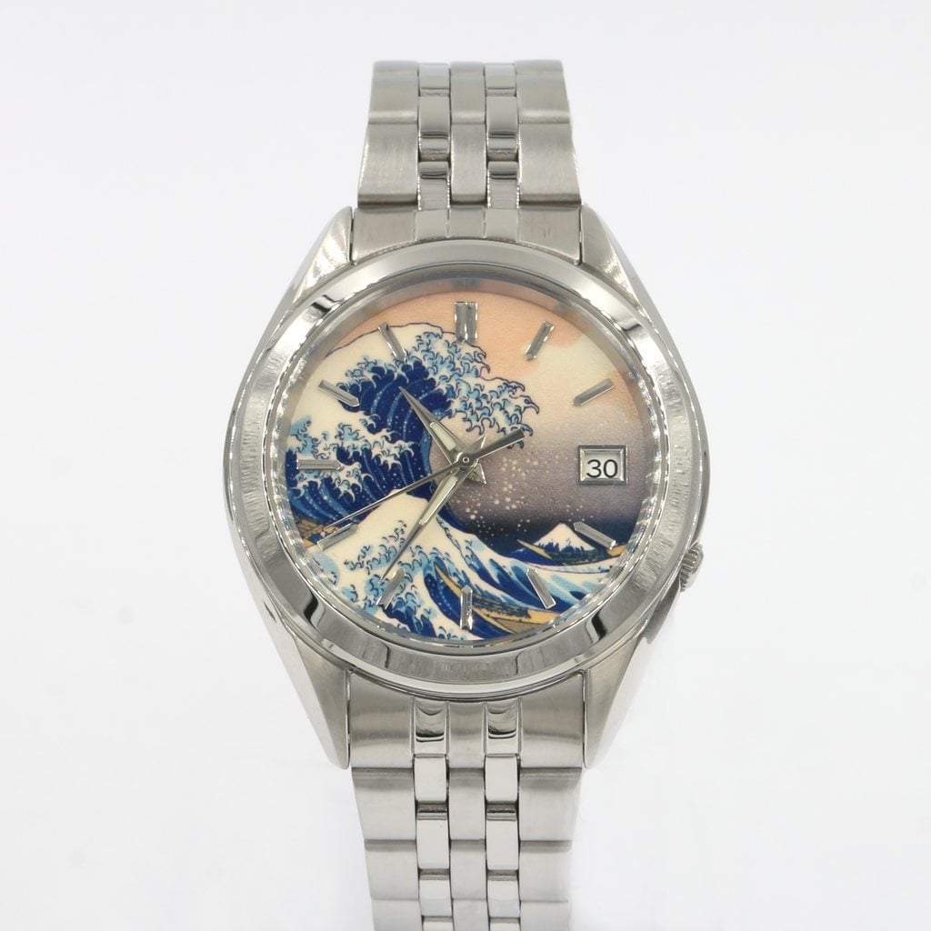 SEIKO 5 SNKL15 The Great Wave Mod #XXX989 - - - - Lucius Atelier - Swiss Quality Seiko Watch Mod Parts