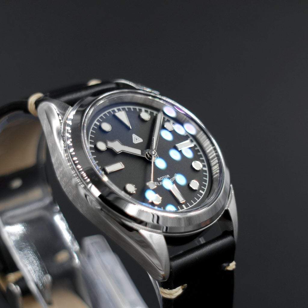 SEIKO 5 SNKL23 Black Bay Mod #XXX042 - - - - Lucius Atelier - Swiss Quality Seiko Watch Mod Parts