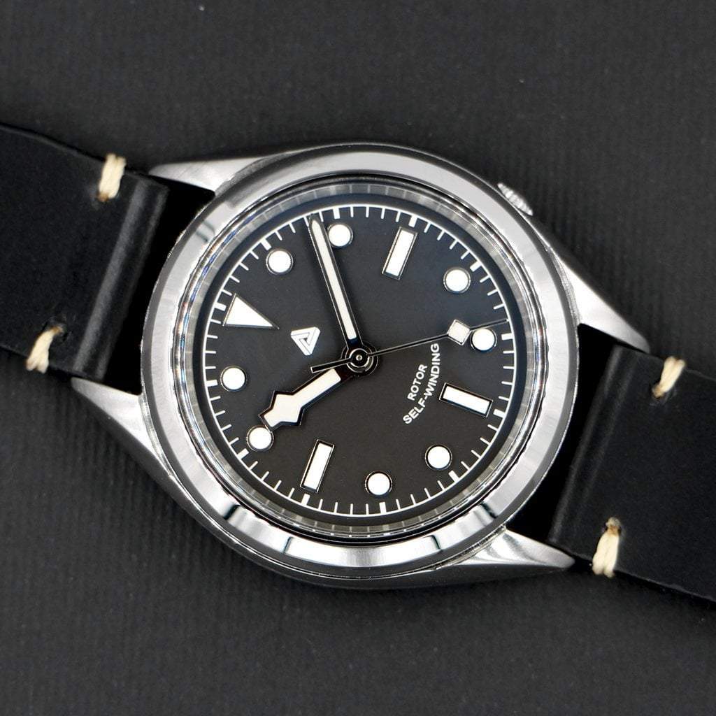 SEIKO 5 SNKL23 Black Bay Mod #XXX042 - - - - Lucius Atelier - Swiss Quality Seiko Watch Mod Parts