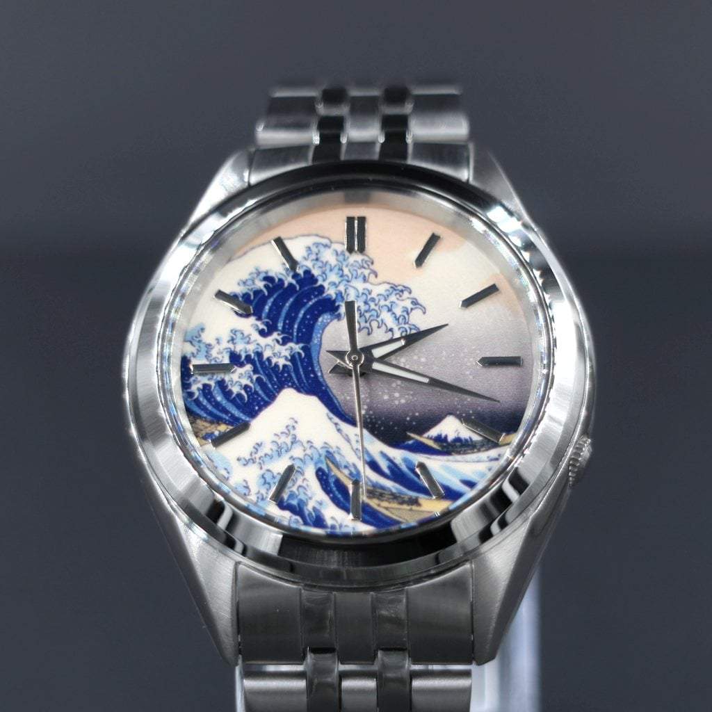 SEIKO 5 SNKL23 The Great Wave Mod #XXX512 - - - - Lucius Atelier - Swiss Quality Seiko Watch Mod Parts