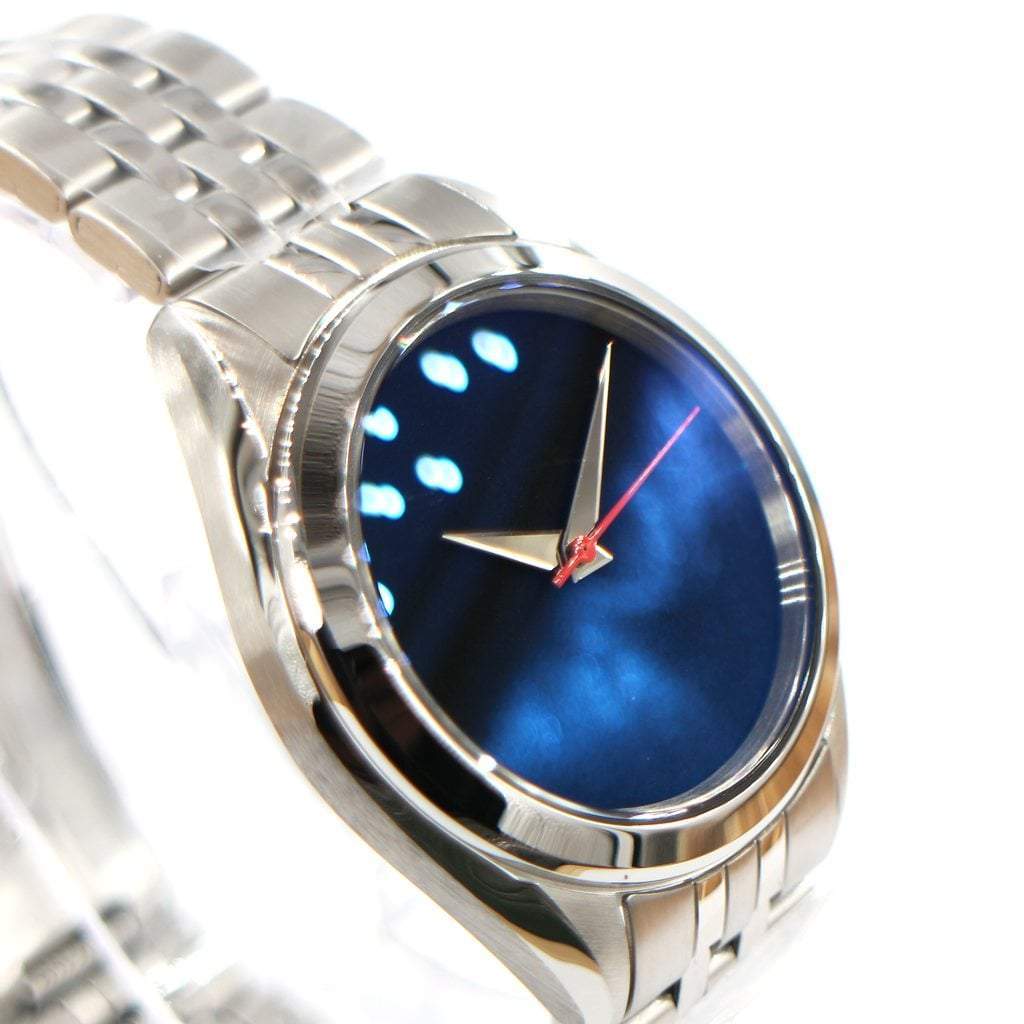 SEIKO 5 SNKL23 World&#39;s Blackest Black Mod #XXX605 - - - - Lucius Atelier - Swiss Quality Seiko Watch Mod Parts