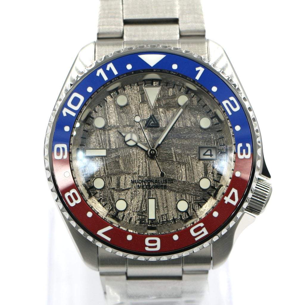 SEIKO 5 Sports SRDP55K1 Pepsi Dual Time Meteorite #XXX361 - - - - Lucius Atelier - Swiss Quality Seiko Watch Mod Parts
