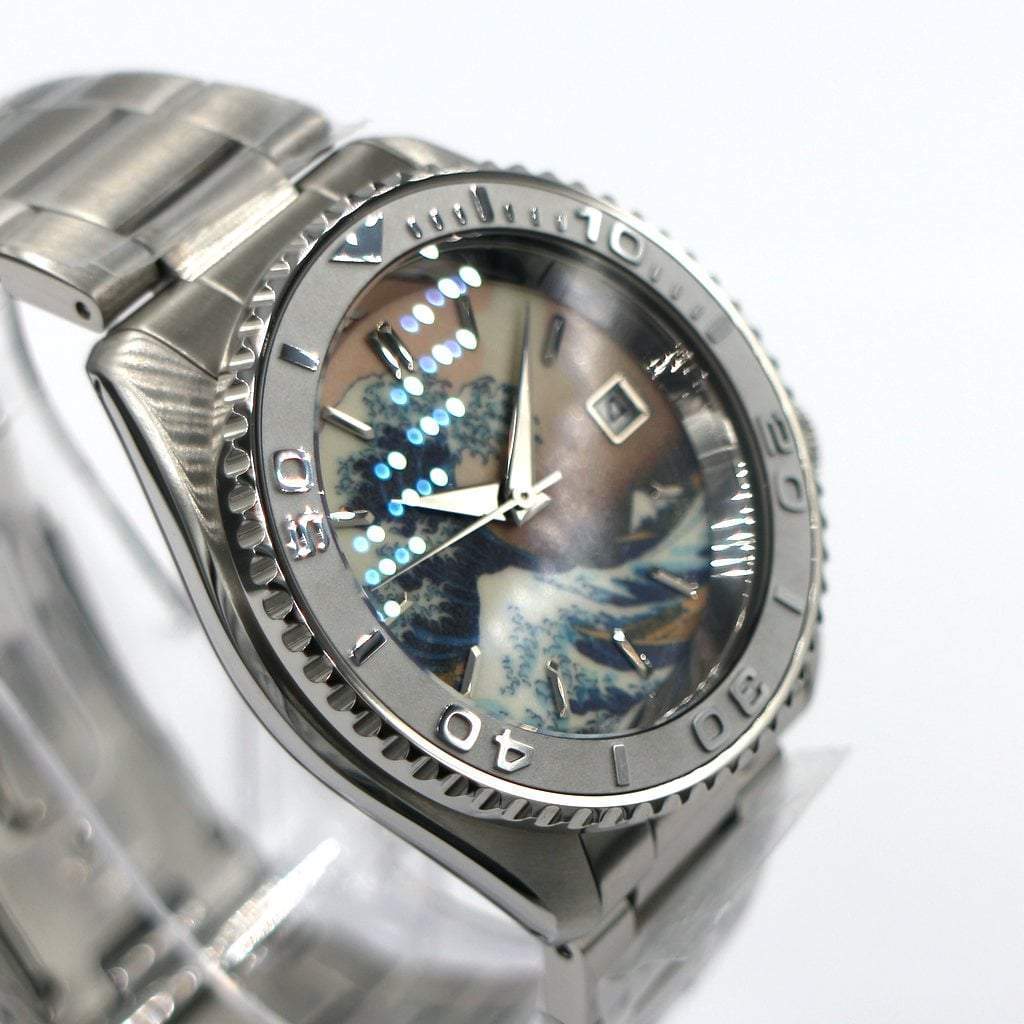 SEIKO 5 Sports SRDP55K1 The Great Wave off Kanagawa Mod #XXX138 - - - - Lucius Atelier - Swiss Quality Seiko Watch Mod Parts