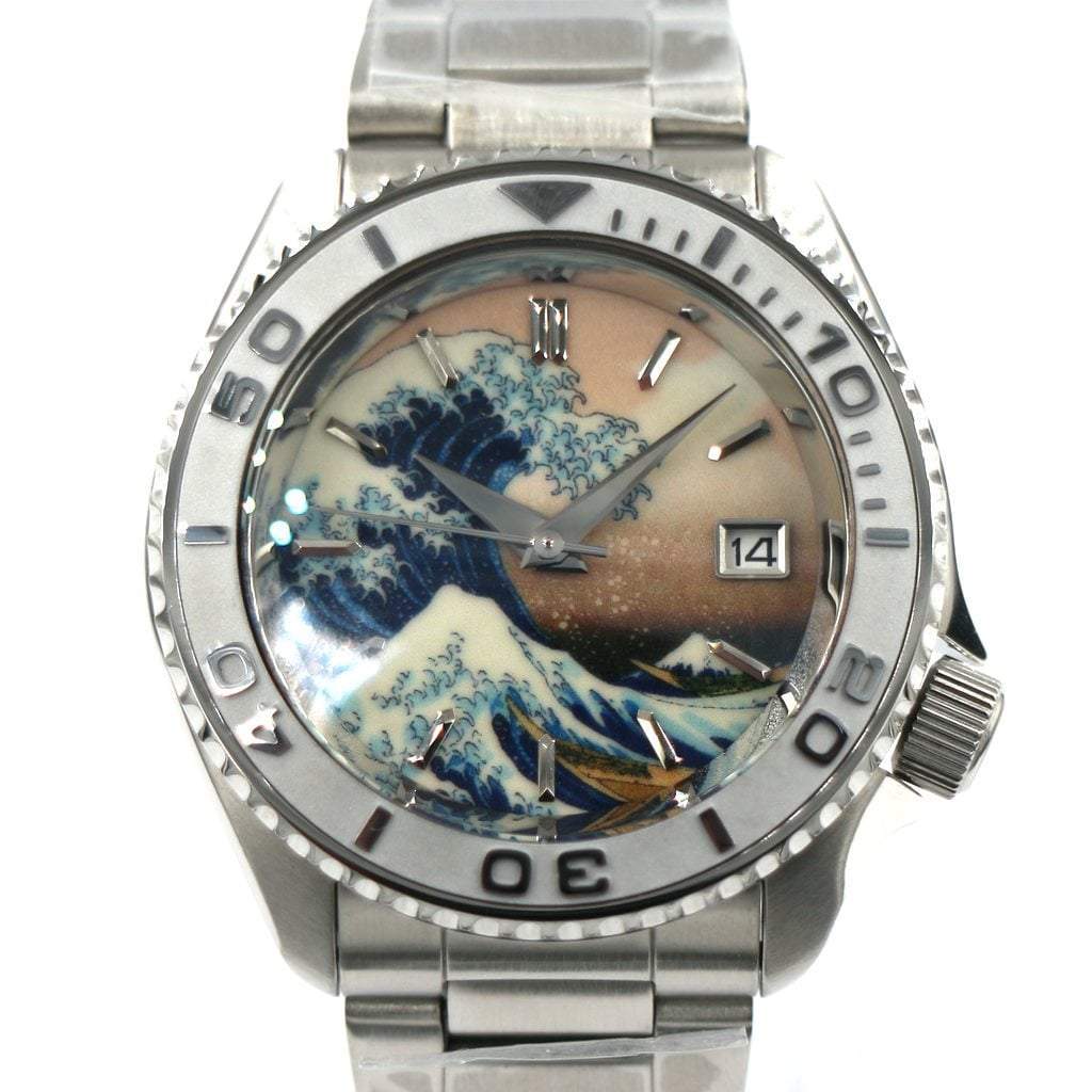 SEIKO 5 Sports SRDP55K1 The Great Wave off Kanagawa Mod #XXX138 - - - - Lucius Atelier - Swiss Quality Seiko Watch Mod Parts