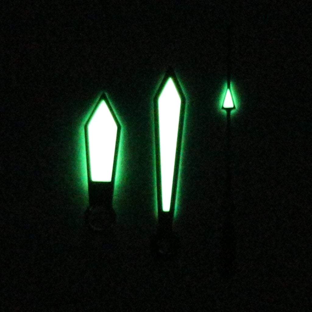 SEIKO Lumibrite Polished Silver Sword Hands - - - - Lucius Atelier - Swiss Quality Seiko Watch Mod Parts