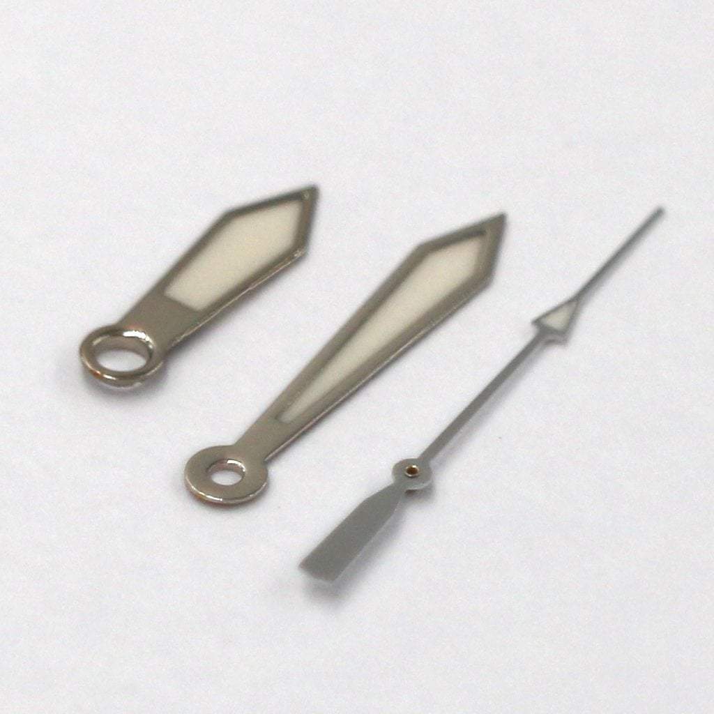 SEIKO Lumibrite Polished Silver Sword Hands - - - - Lucius Atelier - Swiss Quality Seiko Watch Mod Parts