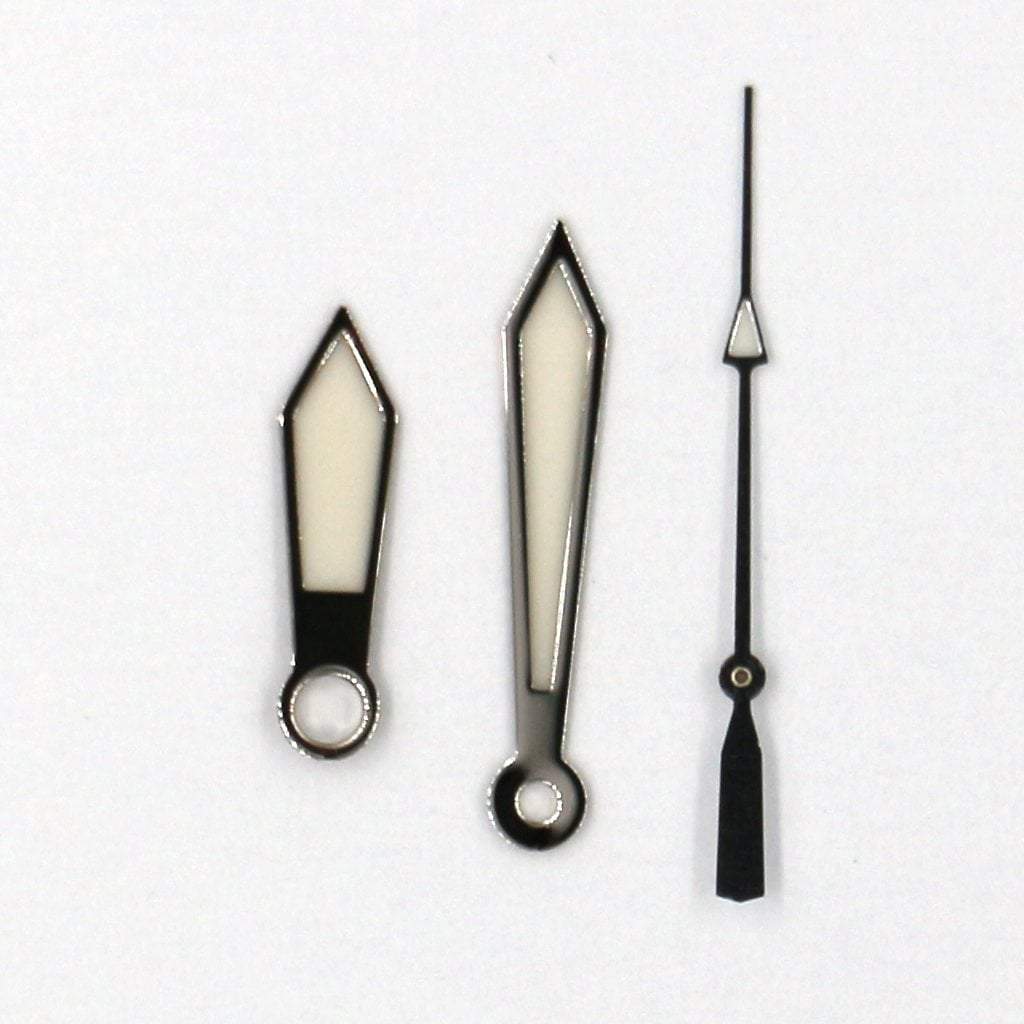 SEIKO Lumibrite Polished Silver Sword Hands - - - - Lucius Atelier - Swiss Quality Seiko Watch Mod Parts