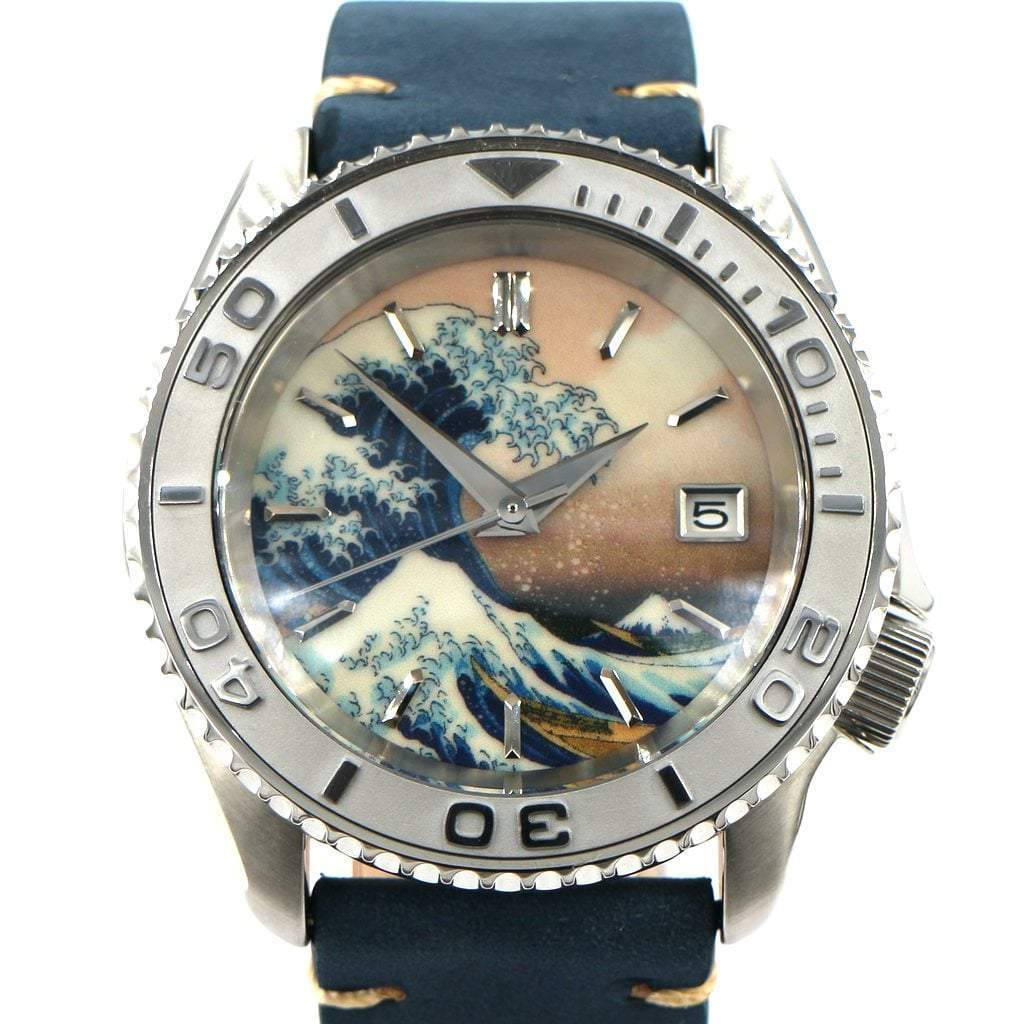 SEIKO SKX007 The Great Wave off Kanagawa #XXX661 - - - - Lucius Atelier - Swiss Quality Seiko Watch Mod Parts
