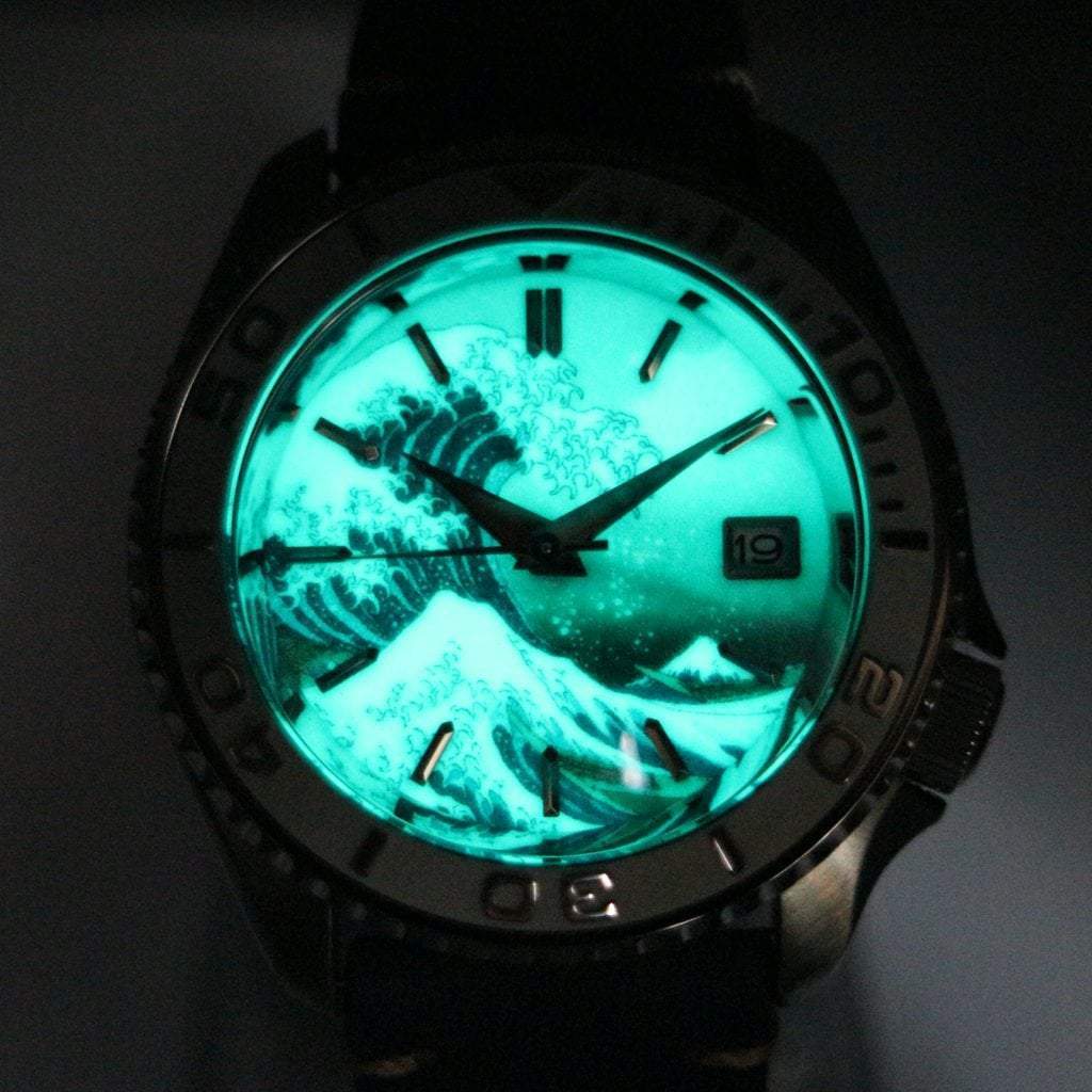 SEIKO SKX009 The Great Wave off Kanagawa #XXX064 - - - - Lucius Atelier - Swiss Quality Seiko Watch Mod Parts