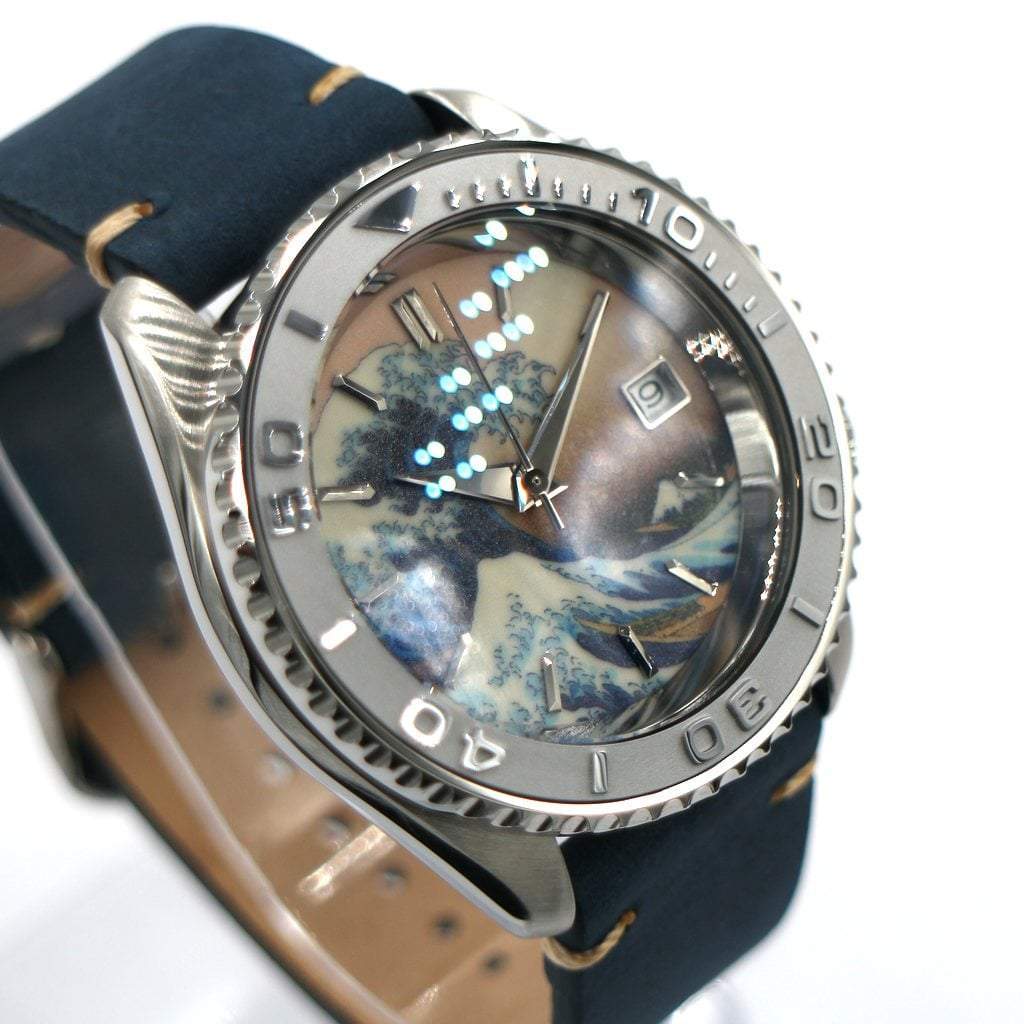 SEIKO SKX009 The Great Wave off Kanagawa #XXX064 - - - - Lucius Atelier - Swiss Quality Seiko Watch Mod Parts